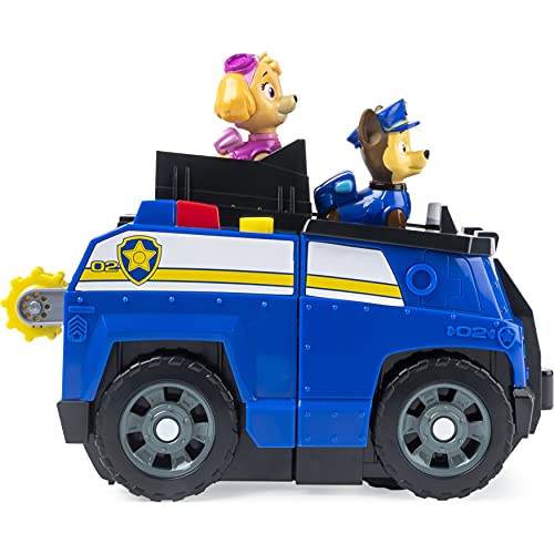 PAW Patrol Chase Split-Second 2 en 1 Transforming Police Cruiser Vehículo con 2 Figuras coleccionables