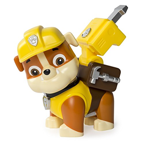 Paw Patrol – Jumbo Action Pup – Rubble – Mega Figura de Acción 15 cm La Patrulla Canina