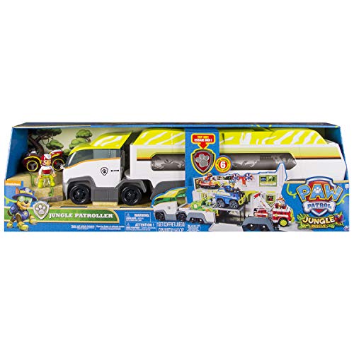 Paw Patrol Jungle Patroller De plástico vehículo de juguete - Vehículos de juguete (De plástico, Gris, Blanco, Amarillo, 3 año(s), Niño, Interior, Batería)