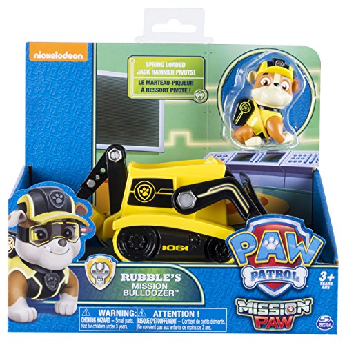 PAW PATROL Paw Vehículo-Excavadora de misión de escombros, Multicolor, Talla única (Spin Master Toys Ltd 20079013-6037971)