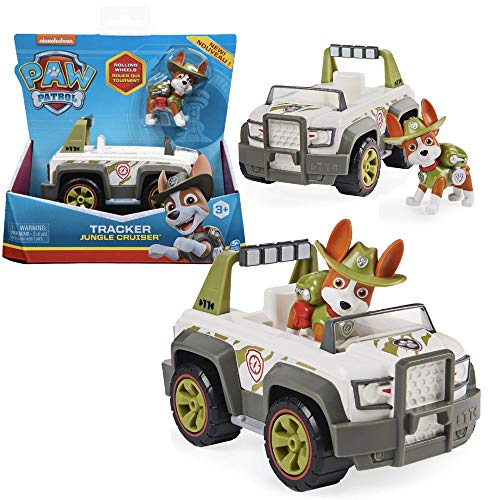 PAW PATROL Selección de Básicos Vehículos con Figuras | Patrulla Canina, Figura:Tracker