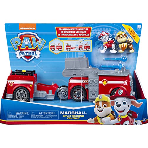 PAW PATROL Split-Second 2-in-1 Transforming Vehicle - Marshall