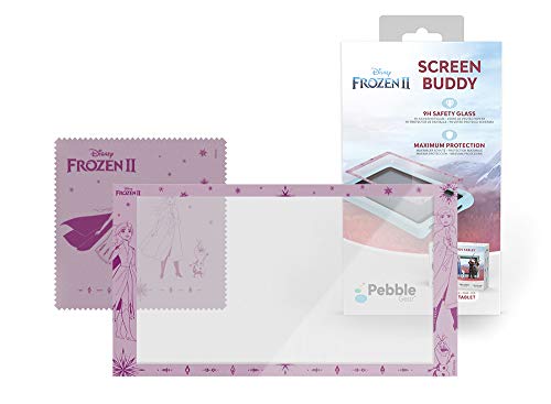 Pebble Gear Disney Frozen 2 Screen Buddy para Tableta Infantil de 7 "- Vidrio de Seguridad 9H, máxima protección, Incluido paño de Limpieza, Especialmente Adecuado para tabletas