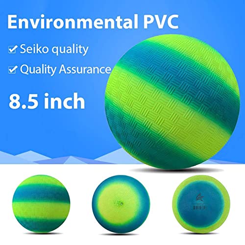 Pelotas inflables para patio de juegos Pelota de playa de 85 pulgadas Arco iris de juegos Pelota hinchable Juguete PVC Kickball Dodgeball Balonmano para patio trasero Parque Playa Recreación al aire