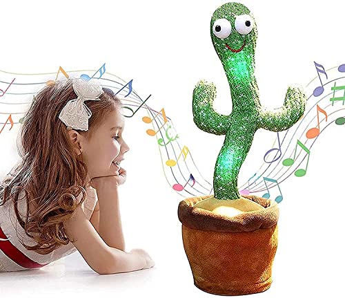 Peluche Cactus Bailarin, Grabando, Repetir y Seguirte Hablar, Juguetes Recargables USB, 120 Canciones Cantando, Entrega en 3 dias Solo en España - Peninsular