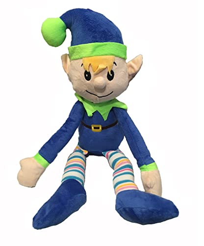 Peluche Elfos cm 55 Peluche Elfo Elfo Muñeco Peluche Gnomos Goblins Elf GNOME Goblin (Azul)