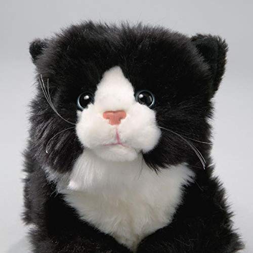 Peluche - Gato Blanco y Negro con Sonido (Felpa, 20cm) 1608001