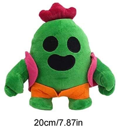 Peluche Muñeca 20 cm Animación Juego Spike Modelo de Peluche Muñeca de Peluche Soft Cactu Niños Bebé Bebé Regalo Anime Soft Peluche