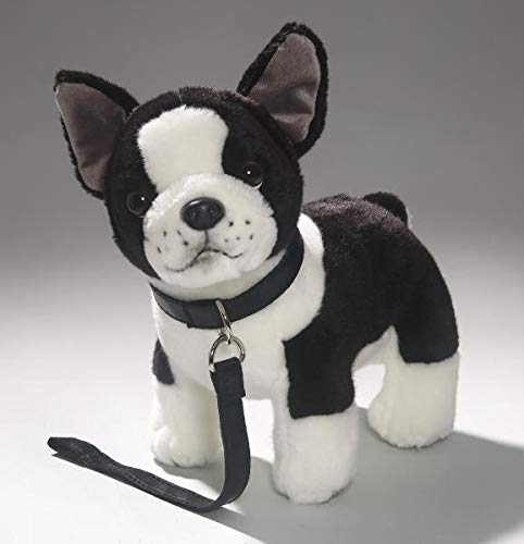 Peluche - Perro Bulldog francés con Correa de Perro de Peluche (Felpa, 25cm) 3360