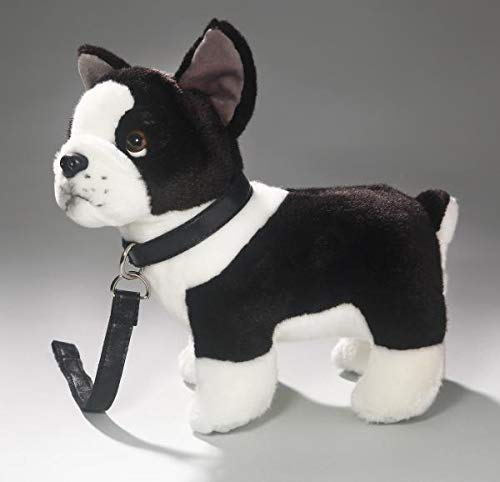 Peluche - Perro Bulldog francés con Correa de Perro de Peluche (Felpa, 25cm) 3360