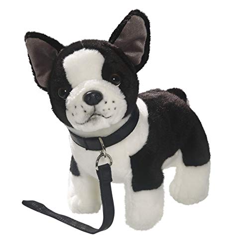 Peluche - Perro Bulldog francés con Correa de Perro de Peluche (Felpa, 25cm) 3360