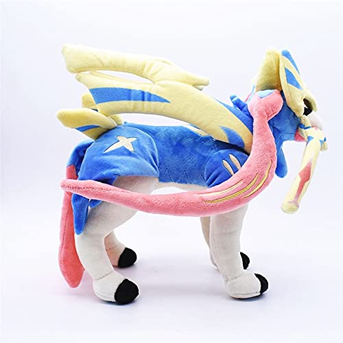 Peluches 30cm Anime Pokemon Muñeco De Peluche Espada Y Escudo Zacian Zamazenta Juguete Figuras De Acción Dibujos Animados Regalo Relleno Para Niños