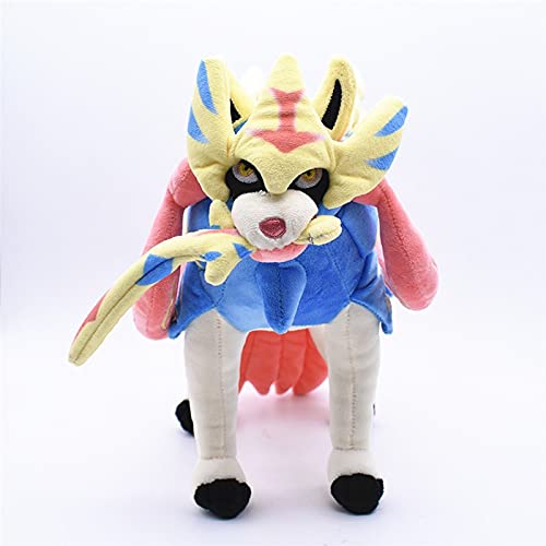 Peluches 30cm Anime Pokemon Muñeco De Peluche Espada Y Escudo Zacian Zamazenta Juguete Figuras De Acción Dibujos Animados Regalo Relleno Para Niños