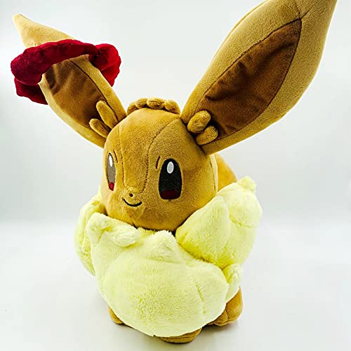 Peluches 35cm Eevee Muñeco De Peluche Pokemoned Espada Y Escudo Juguete De Peluche Lindo Elfo Gigante Niños Regalo De Cumpleaños Regalo