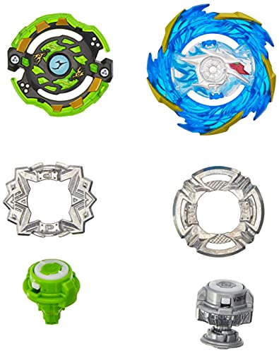 Peonzas Beyblade Burst Surge Speedstorm EVO Helios Blazebringer y Jormuntor J6 (2 Unidades)