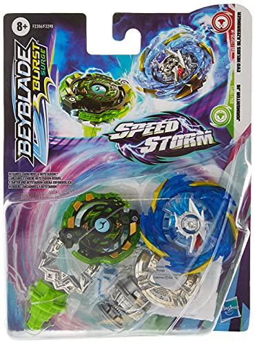 Peonzas Beyblade Burst Surge Speedstorm EVO Helios Blazebringer y Jormuntor J6 (2 Unidades)