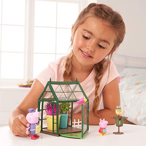 Peppa Pig- Grandpa Pig's Greenhouse Grow & Play Set Cultivo y Juego, Multicolor, 27.8 x 7.2 x 18.6 cm (Interplay PP202)