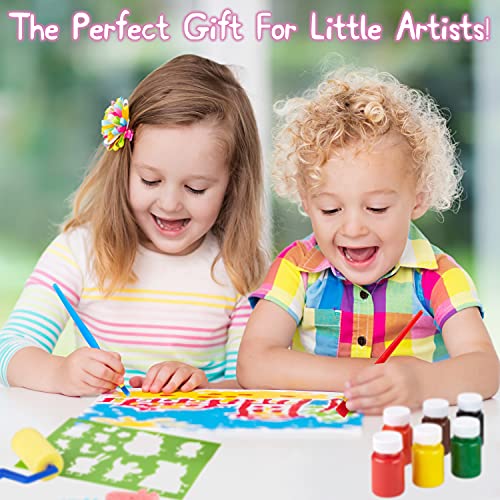 Peppa Pig Kit de Pintura Niñas con Pintura Lavable Niños y Pinceles Infantiles