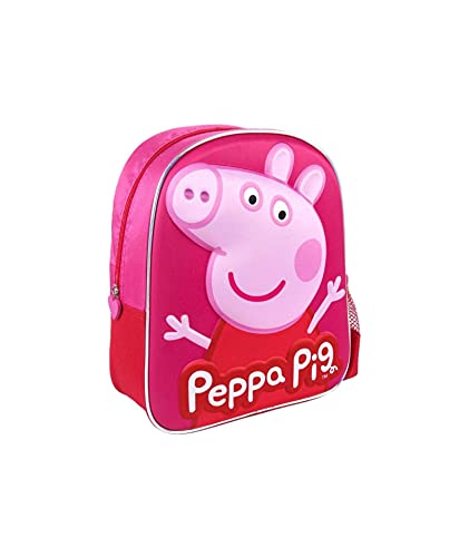 Peppa Pig Mochila infantil 3D, Talla única