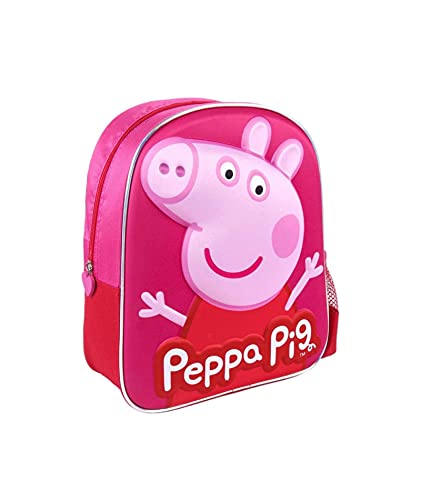 Peppa Pig Mochila infantil 3D, Talla única