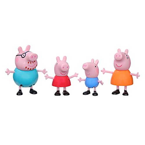 Peppa Pig Peppa Aventures - Figuras de Familia de enmalle (4 Unidades, a Partir de 3 años)