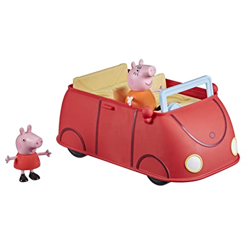 Peppa Pig Peppa's Adventures Peppas - Coche Familiar de Juguete Preescolar, lenguaje y Efectos de Sonido, Incluye 2 Figuras, Apto para Mayores de 3 años