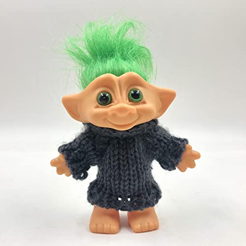 perfeclan 2 Piezas Lucky Troll Dolls, Vintage Troll Dolls Cromático Adorable para Colecciones, Proyectos Escolares, Artes Y Manualidades, Regalos de Fiesta, 4 P