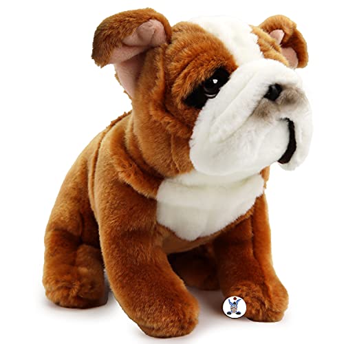 Perro de peluche con diseño de bulldog inglés