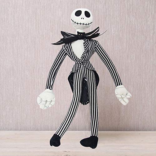 Pesadilla Antes De Navidad Muñeca Super Deluxe Jack Skellington Felpa Calavera Animal De Peluche Muñeco De Peluche Suave, Navidad para Niños