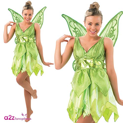 Peter Pan - Disfraz de Hada Campanilla para mujer, Talla M adulto (Rubies 880998-M)