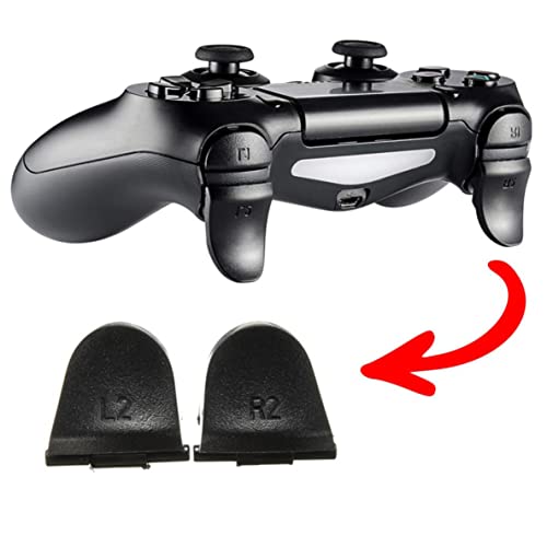 Piezas de Repuesto del Controlador PS4 L1 L2 R1 R2 Botón 2 resortes Black PS4 Controlador Accesorios de reemplazo 6pcs