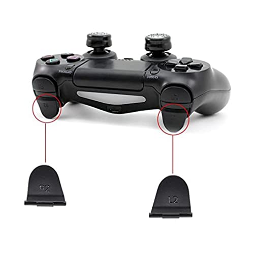 Piezas de Repuesto del Controlador PS4 L1 L2 R1 R2 Botón 2 resortes Black PS4 Controlador Accesorios de reemplazo 6pcs