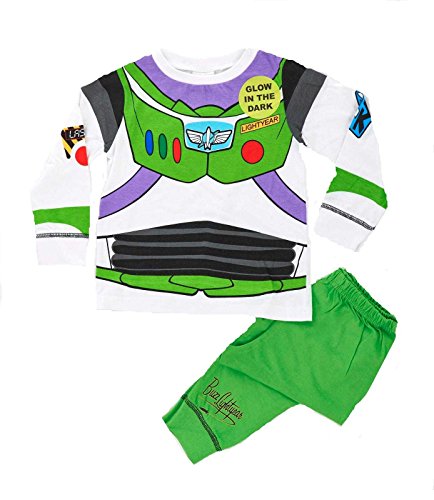 Pijama y disfraz de Buzz Lightyear, para niños de 2 a 3 años blanco Buzz Lightyear 3-4 años