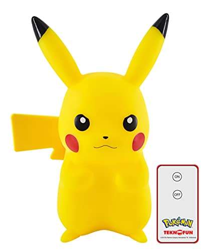 Pikachu Lampara Led 25 cm + Control Remoto Pokemon