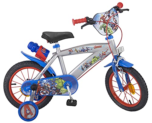 Pik&Roll Avengers Velo Enfant 14" Mixte. Gris Bicicleta Pulgadas, Niño, Variado, 101 x 50 x 68