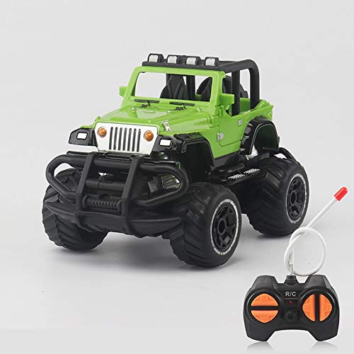 Pinjeer 1:43 tamaño de la Palma Mini niño de Carga Control Remoto inalámbrico de Carga de Coches Ultra pequeño Control Remoto Buggy Toys Boy Regalos para niños 3+ (Color : Green)