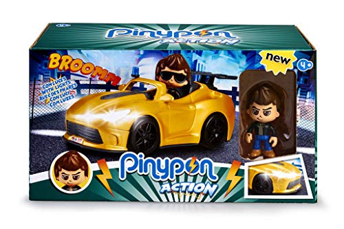 Pinypon Action Set De 5 Figuras Series 2 con Accesorios para Niños Y Niñas De 4 A 8 Años + Súper Coche con La Figura De Un Espía Y Accesorios, para Niños Y Niñas De 4 A 8 Años