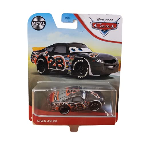 Pixar Cars Metal Series 1:55 Escala, Aiken Axler (negro)