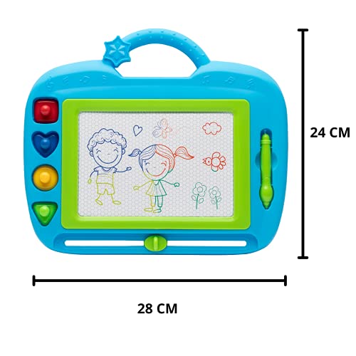 PIZARRA DIBUJO INFANTIL. Escritura Magnética Doodle Sketch. Primeros Pasos con el Dibujo. Multicolor. Juguete Educativo para Niños a partir de 3 Años.