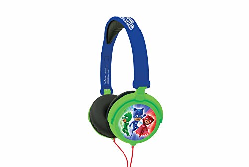 Pj Mask-REHP015PJM PJ Mask Pijamasks-Cascos estéreo, auriculares con diadema ajustable y plegable (Lexibook HP015PJM), color azul, 20.4 x 16.8 x 7.3cm