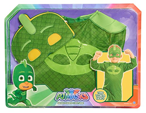 PJ Masks Disfraces, color verde, 4-6 años (Bandai 24603)