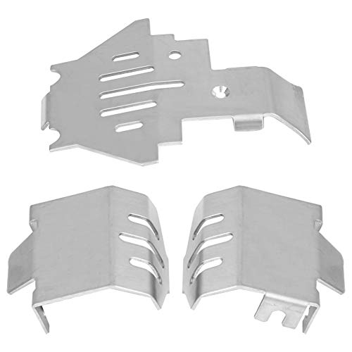 Placa Protectora Antideslizante Armor Protection Skid Plate, Skid Plate, 5 Piezas RC Chasis Protector Desert Racer Delantero, Central, Trasero para Coche RC para Traxxas TRX-4 82056-4