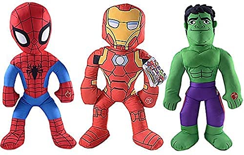 PLACES Peluche de superhéroes de 50 cm con sonidos, Spiderman