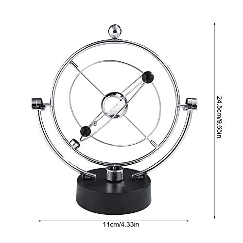 Planet Orbit Kinetic Mobile, Sistema Solar Planetario Artesanía Movimiento de Movimiento perpetuo Bola de oscilación Escritorio de Oficina en casa Adorno de Mesa Regalo(A603)