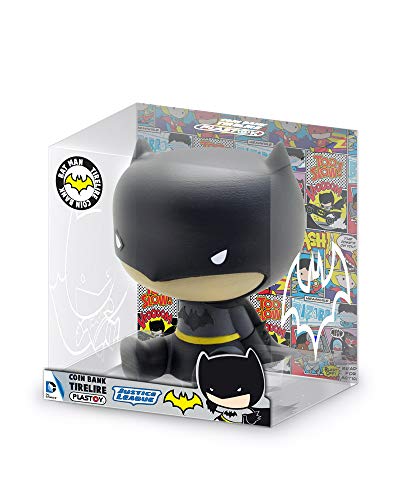 Plastoy- DC Comics-Tirelire Chibi-Batman Justice League HUCHAS, Multicolor, Norme (PLA80067)