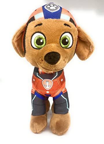 Play by Play La Patrulla Canina The Movie, 7 diseños diferentes, 19 cm, figuras de peluche Chase, Marshall, Liberty, Skye, Rubble, Rocky, Zuma, licencia original para niños, película 2021 (Zuma)