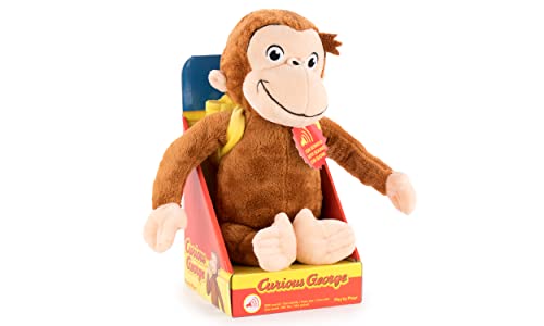 Play by Play Peluche De Jorge El Curioso con Mochila - con Sonido - Curious George - Calidad Super Soft