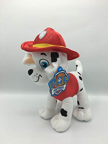 Play by Play Peluche Personaje Marshall - Patrulla Canina - Perro DALMATA Bombero (30CM DE PIE)