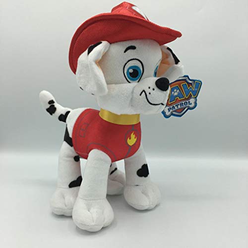 Play by Play Peluche Personaje Marshall - Patrulla Canina - Perro DALMATA Bombero (30CM DE PIE)