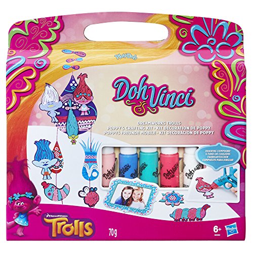 Play-Doh Dohvinci Dreamworks Trolls Poppy's - Kit de manualidades